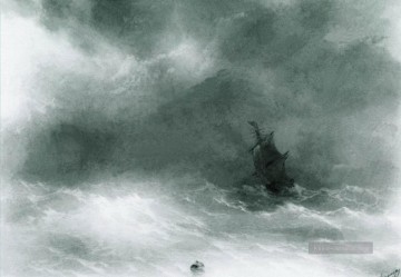  russisch - starken Wind 1856 Verspielt Ivan Aivazovsky russisch